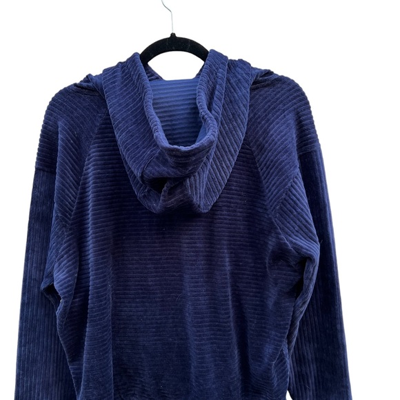 Zella Plush Corduroy Hoodie in Navy Peacoat NWT Size XS - Picture 6 of 12